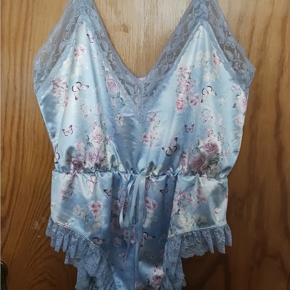 Sugar Thrillz Satin Lace Teddy